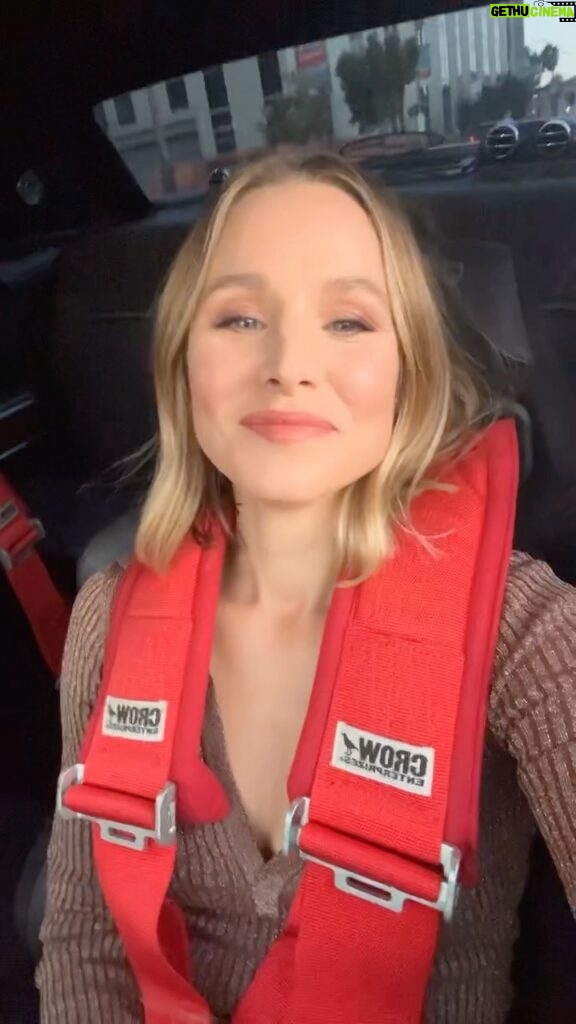 Kristen Bell Instagram - If you’re not wearing a five point harness… is it even really a date?