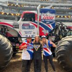 Kristen Bell Instagram - I heard i should do things that scare me. Well today @daxshepard surprised me with a @monsterjam competition! After my heart stopped palpitating(on lap 2) i felt free and empowered and phenomenally grateful that i RIPPED. Thank you @cynthiagauthier for giving me a taste of the power of the Lucas Stabilizer! And thank you @daxshepard for always being my biggest fan. Xo