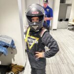Kristen Bell Instagram - I heard i should do things that scare me. Well today @daxshepard surprised me with a @monsterjam competition! After my heart stopped palpitating(on lap 2) i felt free and empowered and phenomenally grateful that i RIPPED. Thank you @cynthiagauthier for giving me a taste of the power of the Lucas Stabilizer! And thank you @daxshepard for always being my biggest fan. Xo