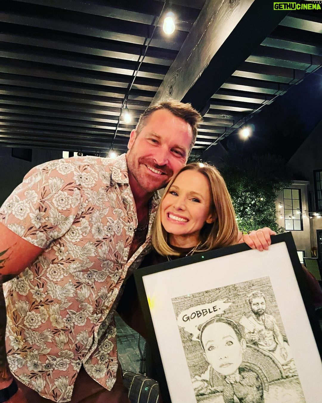Kristen Bell Instagram - Perfect thankful day. Particularly thrilled with my secret turkey gift this year- thank u @charcurtis !!!