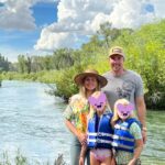 Kristen Bell Instagram - @southforklodge Swan Valley, Idaho, on the Snake River 💜 Thank you @mmcnearney and @jimmykimmel - you’re the best hosts in the biz. And happy birthday to our Queen @nfscott 🎉