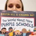 Kristen Bell Instagram - It’s time to paint your school purple!!! 💜 THE WORLD NEEDS MORE PURPLE SCHOOLS from @randomhousekids is out TODAY! Grab your copy at the link in my bio! @hartben