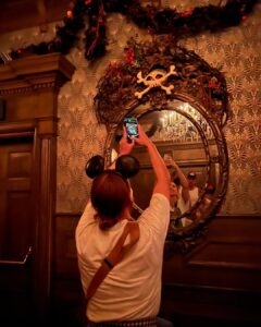 Kristen Bell Instagram - We slayed Disneyland. Thank you to @philanderc85 and @madisonxmorgan for helping us explore. Special shout out to decor 👑@erikajaye who took reference pictures of every Halloween decoration so she could replicate. #research