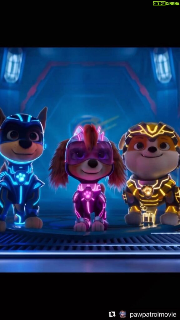 Kristen Bell Instagram - Repost from @pawpatrolmovie • This September, a new breed of heroes hits the big screen. Meet the Mighty Pups in our SUPER new trailer for PAW Patrol: The Mighty Movie. #PawPatrolMovie