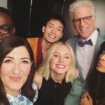 Kristen Bell Instagram - We’re looking for a +1 to make our *GOOD* lunch plans perfect🤌  Enter to win a seat at the table alongside Ted, D’Arcy, Manny, Marc, Jameela, Mike and me by visiting LunchWithKristen.com (or the link in my bio) Your entry will help the Entertainment Community Fund provide assistance to film and television workers in need - Even though the strike is over, work doesn’t begin tomorrow for our beloved crew members. And even when it does, people will still be playing catch up so it’s important to have financial assistance available for those that are the back bones of our industry 💞