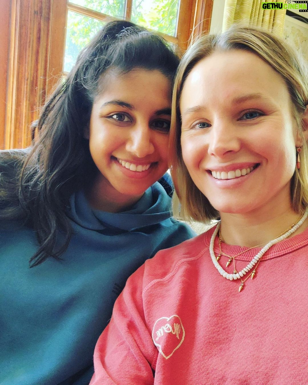 Kristen Bell Instagram - Happy birthday to the miniatures of mice!!! To my favorite escape room partner! To my wine, pizza and cookie loving besty! You are a spunky shining light to everyone around you and we love u more than you will ever know xoxoxox @mlpadman 💗