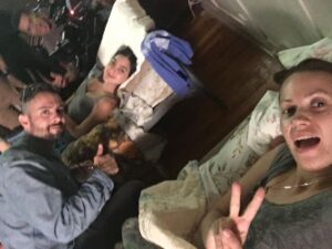 Kristen Gutoskie Instagram - Some BTS from #AllTheWorldIsSleeping, in theatres tonight and on demand! #linkinbio for listings near you on where to watch 🙏🏼💛 @rlacen @boldfutures @melissabarreram @pronouncedhorhay @alicialueras @carmawerx @jadesanchez.31 @doraleeurban
