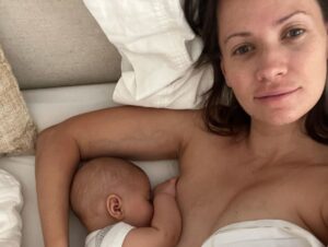 Kristen Gutoskie Instagram - Well, we made it through the 4th trimester. Woosh what a ride. 
I get emotional going through pictures to post this because wow what a 3.5 months it has been. It has been the most beautiful and most challenging time in my life adjusting to motherhood, and I am deeply grateful for the honour. 

Our beautiful Lennon Libráda entered the world on a full moon, a week early on June 3rd, 2023. Named in ode to his great Grandpa and great Tita. We had an incredible labour that started at the Dodgers game, so LA of him. 17 hours later, he was here. I would love to share my labour story at some point in the future 💕

We spent a hard week in the nicu but our tough little guy just took minute to get used to being on the outside :)

And since then it has been a whirlwind. I will be honest to say I really struggled with the ups and downs of hormones and healing in postpartum and learning to parent so instantly. You love this new creature so much it’s painful. Your old life is in the rear view mirror. Breastfeeding is so freaking hard at first and my god, the sleep deprivation. 

But here we are, finally getting the hang of it. Seeing our love’s personality emerge and all the smiles and coo’s and watching him discover things for the first time is just the best thing I’ve ever witnessed. Watching @brianleeboehner be such a beautiful papa reading Lennon books every morning and changing diapers like a boss. 

Every morning when we wake up, I say “I love youuu” and Lennon returns it with “Ow gooo”. Hands down my favourite new word. 

I am deeply humbled to be your mama Lenny Bear, the greatest love I’ve ever known. Cannot wait to see what else this journey has in store for us.