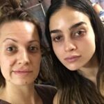 Kristen Gutoskie Instagram - Some BTS from #AllTheWorldIsSleeping, in theatres tonight and on demand! #linkinbio for listings near you on where to watch 🙏🏼💛 @rlacen @boldfutures @melissabarreram @pronouncedhorhay @alicialueras @carmawerx @jadesanchez.31 @doraleeurban