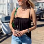 Kristen Taekman Instagram - My style for the holidays this year is anything that doesn’t require a bra 😅 @jjwinks #brafreefriday Los Angeles, California