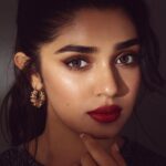 Krithi Shetty Instagram - Put on some red lipstick and live a little #redlipstick #livelovelaugh ❤️ • • Photographer: @ishan.n.giri Retoucher: @louis_prashanth Makeup: @kalwon_beauty Hair: @krishnakami Styled by: @neethikshetty