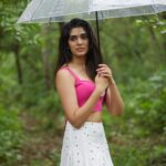 Krithi Shetty Instagram - Barbie-ing in the rain 🌧️💓 #barbie #rain 📸 @prabal