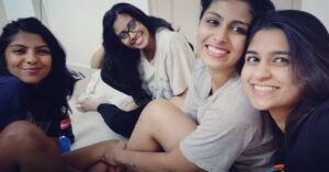 Kruthika Jayakumar Instagram - In between life phases❤️
.
.
.
.
.
.
.
#bestfriendgoals #girlgang #aboutlastnight  #favourite #colgatesmiles #ee #bangalorediaries #happyfaces #pictureperfect #yogisofinstagram #actor #dancersofinstagram #southindian #tollywood #sandalwood #drushyam #kavacha #boxer #intlodeyyamnakembhayam #girllove #shewolfpack #bangaloredays #selfie