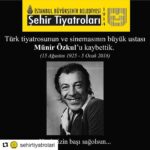 Kubilay Penbeklioğlu Instagram - Cenazesi pazar günü 11:00’da Harbiye Muhsin Ertuğrul Sahnesinden kaldırılacak. Işıklar içinde uyu büyük usta.#münirozkul #büyükustamünirozkul