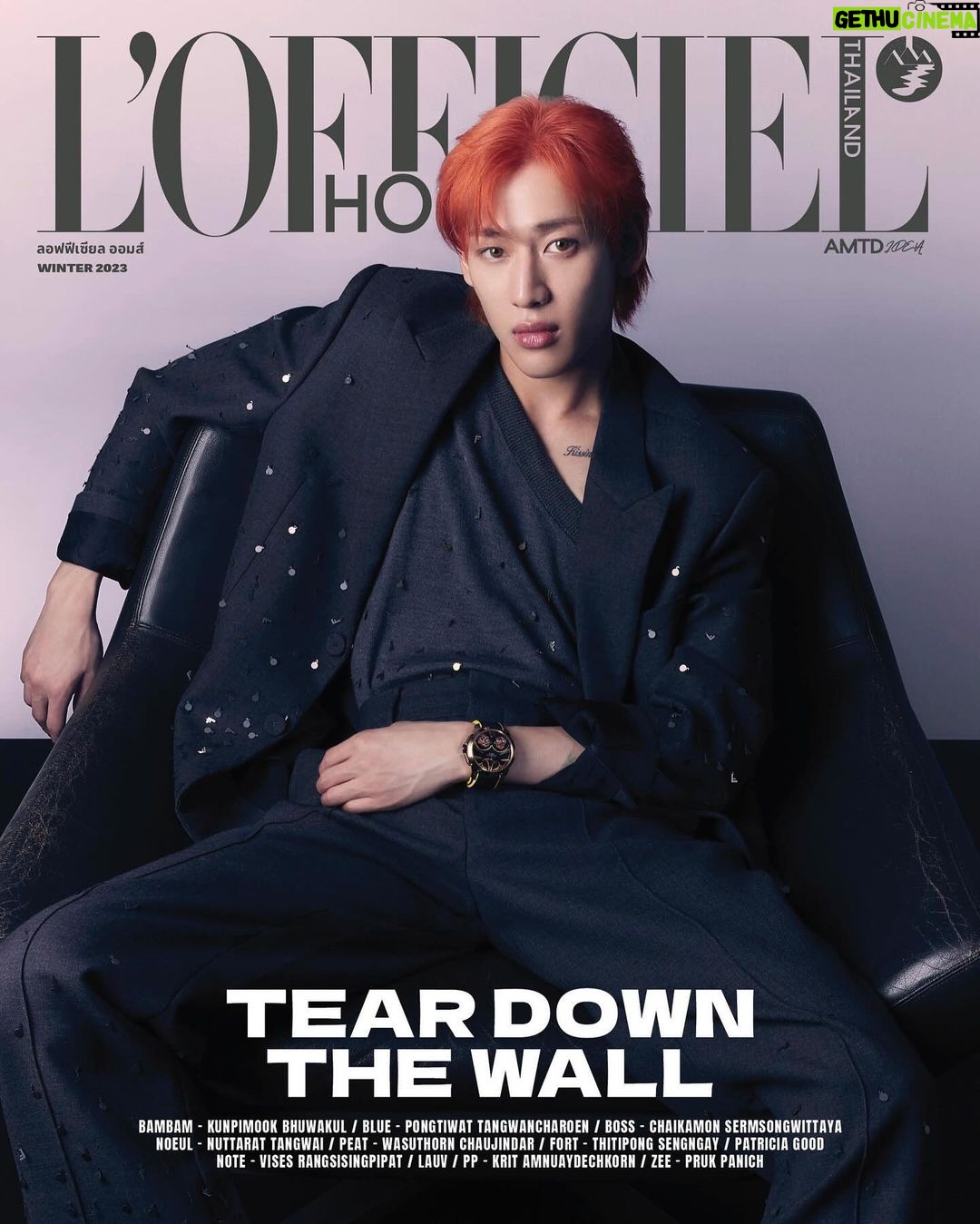 Kunpimook Bhuwakul Instagram - #LOfficielHommesWinterIssuexBamBam @jacobandco @hommesthailand