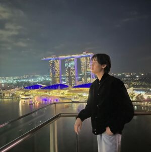 BamBam Instagram - Good to be back 🇸🇬❤️