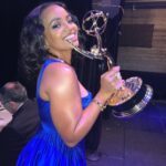 Kyla Pratt Instagram - Presenting at the Children and Family awards 💙 Hair @a1hair_ Make up @ellyway Stylist @v.msmith 📸 @freemikeboyd #emmys #televisionacademy #theproudfamily #disneyplus