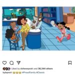 Kyla Pratt Instagram - The Queen and her beautiful family 😩🙌🏽😍 #TheProudFamily #TheProudFamilyLouderandProuder @beyonce @disneyplus