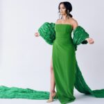 Kyla Pratt Instagram - Check out my interview with @tmrwmag 💚 “I have loved the arts my entire life……I don’t don’t limit myself to future possibilities. As long as i can make viewers feel something emotionally,i don’t care what genre it is.” Photographer @sarahrsalem Stylist @v.msmith Hair Stylist @lovetaije Make up Artist @basedkenken Ceo @joetmrw Editor @kittyrobson Creative Producer @oliviaalicew Author @ohmygodasia Brand Partnership Agency @thehazeagency_ Dress by @marmarhalim Shoes by @femme_la Earrings by @houseofemmanuele Rings by @sterlingforever