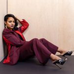 Kyla Pratt Instagram - ♥️💜 @regardmag Issue: February ’22 Photographer: @dimitryl Hair & Make up: @missvalnoble Stylist: @tiffanystylecurator