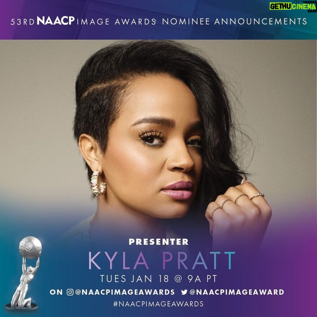 Kyla Pratt Instagram - I get the pleasure of announcing the nominees for The 53rd #NAACPImageAwards 😊 See live announcements January 18th at 9am PT on @naacpimageawards official IG and Twitter feed