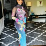Kyla Pratt Instagram – Stepped outside this weekend 🌻🌺🌸💐🌹🥀

Make Up @eliven.q 
Hair @browngirlbraidsofficial 
Dress @shop.afrm 
Shoes @louboutinworld 

#femmeitforward