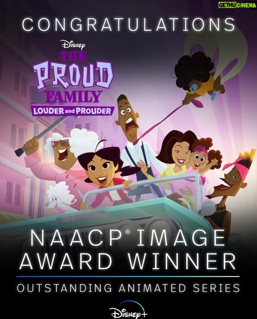 Kyla Pratt Instagram - Crazy! 🥰 Thank you to everyone who voted! Thank you @naacpimageawards This is amazing! Congratulations to my @theproudfamily Family! I love y’all 😜