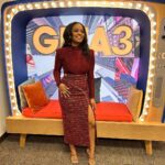 Kyla Pratt Instagram - NYC #GMA3 ❤️ Top, skirt @MITHRIDATE Shoes @CLARITe Rings @allurez_jewelers & @emmaisraelssonstockholm Styled by @v.msmith Hair @lurissaingridhair Make up @jessicasmalls Times Square, New York City