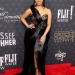 Kyla Pratt Instagram - #CriticsChoiceAwards2023 Dress @maisonmet Jewelry @dena_kemp Makeup @ellyway Hair @a1hair_ Styling @v.msmith 🖤🤍