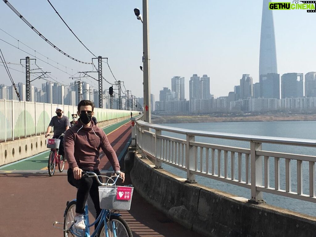Kyle Dean Massey Instagram - Seoul Cycling. Part II 서울스카이 Seoul Sky, Lotte World Tower, Korea