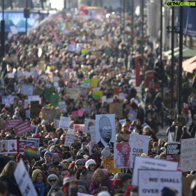 Kyle Dean Massey Instagram - I ❤️ these nasty Brits marching in solidarity with us Americans. #womensmarch