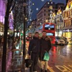 Kyle Dean Massey Instagram - A rainy day in London today with @taylorfrey and @peaceloveandroses London, United Kingdom