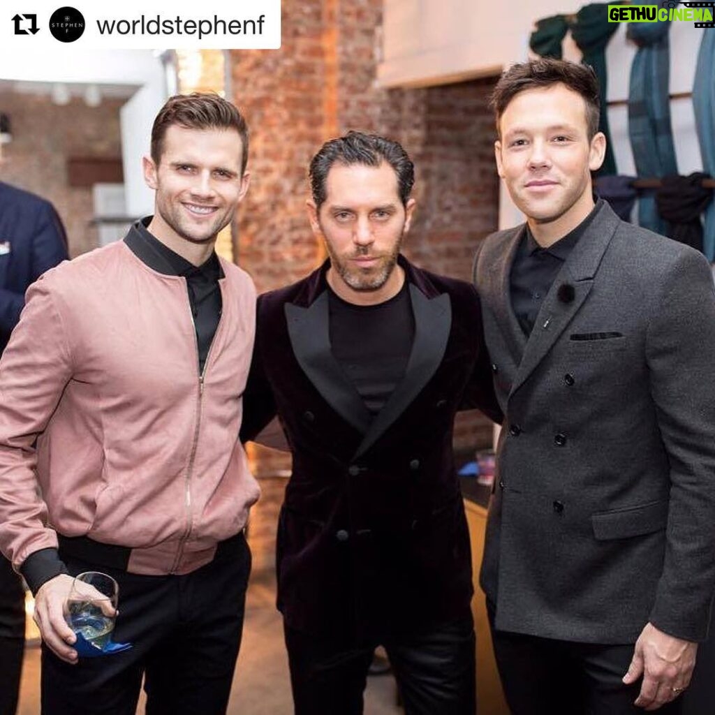 Kyle Dean Massey Instagram - #Repost @worldstephenf ・・・ The handsome, @kyledeanmassey and @taylorfrey with our creative director, Stephen Ferber at our NYC flagship store!