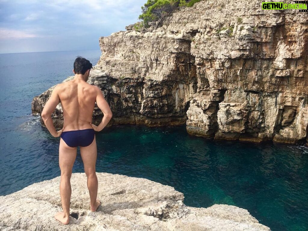 Kyle Dean Massey Instagram - For the record, I was wearing exactly one piece of clothing more than everyone else at this beach. Lokrum island