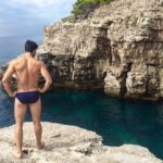 Kyle Dean Massey Instagram - For the record, I was wearing exactly one piece of clothing more than everyone else at this beach. Lokrum island