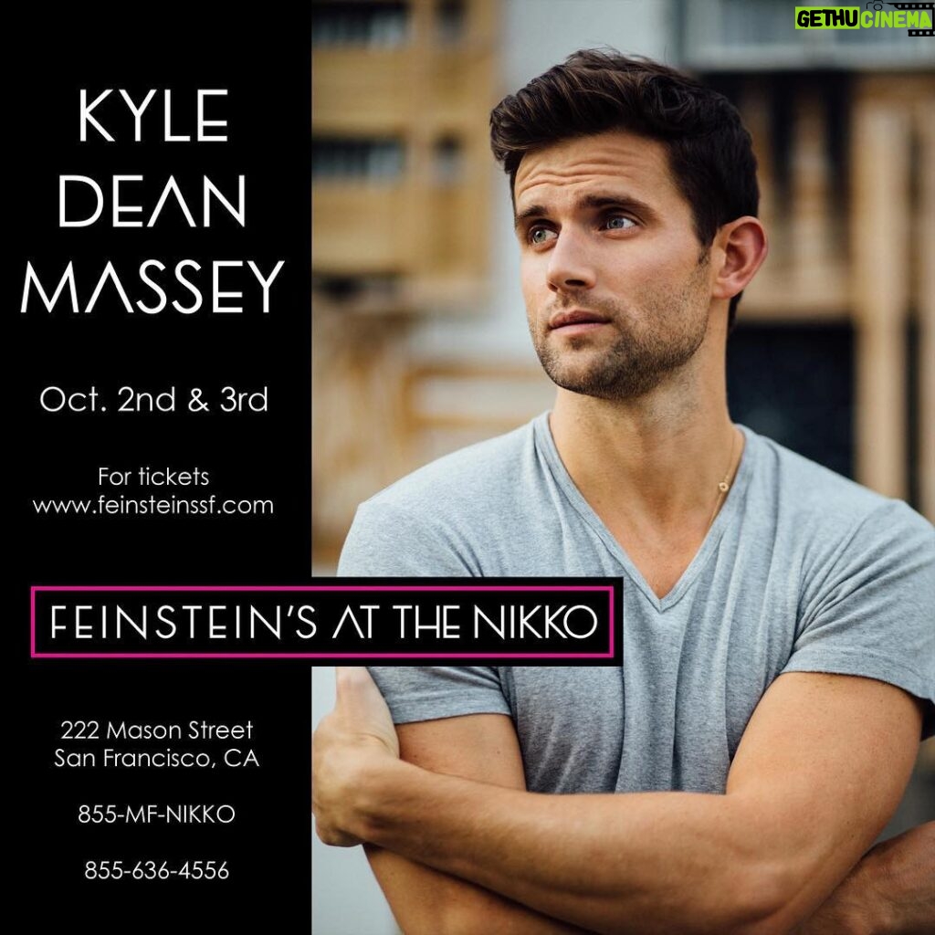 Kyle Dean Massey Instagram - NEXT WEEKEND! I'm gonna be doing my solo show at Feinstein's in San Francisco. Friday & Saturday night! Y'all come! Feinstein's at the Nikko