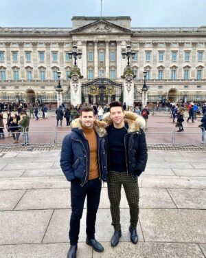 Kyle Dean Massey Instagram - Just two bros at the palace.