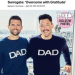 Kyle Dean Massey Instagram - We’re pregnant!!! We are excited beyond measure to make this announcement. We couldn’t have done this without the incredible team of people who gave us so much to make this dream a reality: our physicians, attorneys and most especially our fabulous egg donor and amazing surrogate. @people / clothes: @rondorff Palm Springs, California