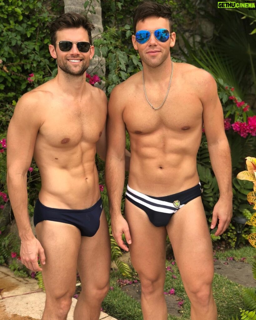 Kyle Dean Massey Instagram - Our Puerto Vallarta uniform this week. Happy birthday @joshua_reeves503 and thank you @chase_sells_atl for an unforgettable trip. Puerto Vallarta, Jalisco