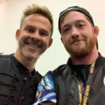 Kyle Greenwood Instagram - We had an in depth conversation regarding the importance of second breakfast and how nice Hobbiton is this time of year. @dom_monaghan_ @walescomiccon