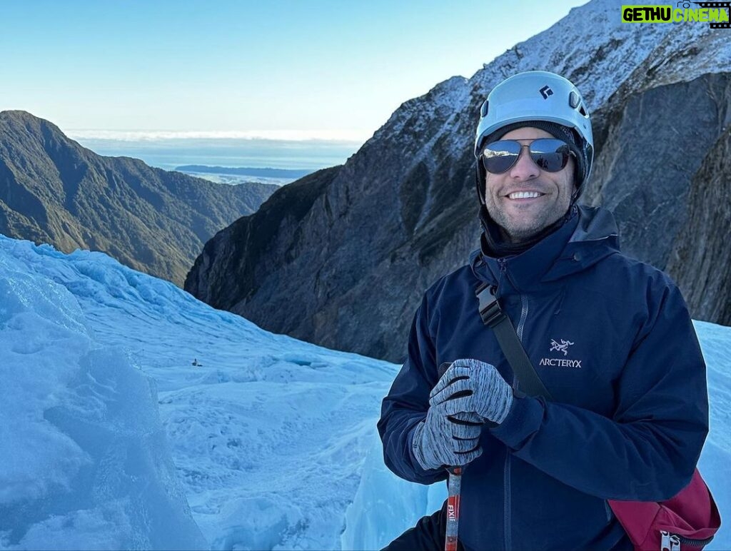 Kyle Schmid Instagram - Hiking the Franz Josef glacier with my babe. Another bucket list checked and another amazing day in New Zealand. This glacier is constantly moving, the cracking sounds reverberated through the mountains as we made our way through it with our guides. So grateful for this experience and a huge thanks to @franzjosefglacierguides for making this happen for us!!! #glacier #glacierhike #franzjosephglacier #bucketlist #newzealand #honeymoon #honeymooners Franz Josef Glacier, New Zealand