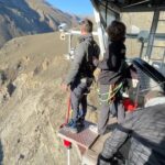 Kyle Schmid Instagram - Absolute bucket list with my incredible wife @caitylotz jumping off the 134m Nevis bungee jump in Queenstown, NZ. “I’m not going to do it” she said. Not 10 minutes later Marc, our man at @ajhackettbungynz had her suited and booted. The moment you realize you’re going to live out childhood dreams WITH your wife only reaffirms she’s the one. I love you so much sweetie!! #bungeejumping #nevis #bucketlist #wifegoals #lifegoals #honeymoon AJ Hackett - Nevis Bungie