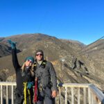 Kyle Schmid Instagram - Absolute bucket list with my incredible wife @caitylotz jumping off the 134m Nevis bungee jump in Queenstown, NZ. “I’m not going to do it” she said. Not 10 minutes later Marc, our man at @ajhackettbungynz had her suited and booted. The moment you realize you’re going to live out childhood dreams WITH your wife only reaffirms she’s the one. I love you so much sweetie!! #bungeejumping #nevis #bucketlist #wifegoals #lifegoals #honeymoon AJ Hackett - Nevis Bungie