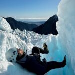 Kyle Schmid Instagram - Hiking the Franz Josef glacier with my babe. Another bucket list checked and another amazing day in New Zealand. This glacier is constantly moving, the cracking sounds reverberated through the mountains as we made our way through it with our guides. So grateful for this experience and a huge thanks to @franzjosefglacierguides for making this happen for us!!! #glacier #glacierhike #franzjosephglacier #bucketlist #newzealand #honeymoon #honeymooners Franz Josef Glacier, New Zealand