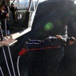 Kyle Schmid Instagram - Absolute bucket list with my incredible wife @caitylotz jumping off the 134m Nevis bungee jump in Queenstown, NZ. “I’m not going to do it” she said. Not 10 minutes later Marc, our man at @ajhackettbungynz had her suited and booted. The moment you realize you’re going to live out childhood dreams WITH your wife only reaffirms she’s the one. I love you so much sweetie!! #bungeejumping #nevis #bucketlist #wifegoals #lifegoals #honeymoon AJ Hackett - Nevis Bungie