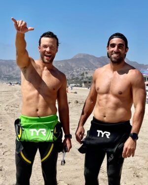 Kyle Schmid Instagram - Stoked for the race next weekend. Good day of training today with some great friends. Definitely falling in love with long distance swimming. 

I love good gear and I’m loving all the stuff @tyrsport has sent me, especially this wetsuit. 

In lieu of our partnership and running the @malibutri we’re teaming up to raise money for @childrensla ❤️

If you’re able to donate for a good cause and want to make a difference please hit the link in my bio. I’m going to set aside some time for one of you who donates to have a video chat some time next week! 

#donate #triathlon #swimming #swimbikerun #healthylifestyle
