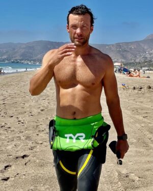 Kyle Schmid Instagram - Stoked for the race next weekend. Good day of training today with some great friends. Definitely falling in love with long distance swimming. 

I love good gear and I’m loving all the stuff @tyrsport has sent me, especially this wetsuit. 

In lieu of our partnership and running the @malibutri we’re teaming up to raise money for @childrensla ❤️

If you’re able to donate for a good cause and want to make a difference please hit the link in my bio. I’m going to set aside some time for one of you who donates to have a video chat some time next week! 

#donate #triathlon #swimming #swimbikerun #healthylifestyle