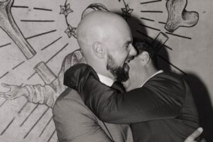 Kyle Schmid Instagram - So excited I peed myself. It happens…shush. My brother tied the knot with his incredible partner of many many years. Couldn’t ask for a cooler, more creative and inspiring sister-in-law in @alongsidepax - you’re the best mom ever. My brother is 7 years younger than I am, and ever since his 20’s he’s been lightyears ahead of me (I still don’t have a real job). Cam, your drive, dedication, loyalty and love for your family is on some superhero level. I’m so proud of you and Chanel. This night goes down in the books as one I’ll remember for ever. 

#wedding #weddingvibes #proudbrother #family #familytime #torontolife #happywifehappylife