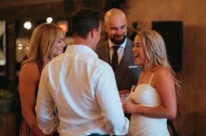 Kyle Schmid Instagram - So excited I peed myself. It happens…shush. My brother tied the knot with his incredible partner of many many years. Couldn’t ask for a cooler, more creative and inspiring sister-in-law in @alongsidepax - you’re the best mom ever. My brother is 7 years younger than I am, and ever since his 20’s he’s been lightyears ahead of me (I still don’t have a real job). Cam, your drive, dedication, loyalty and love for your family is on some superhero level. I’m so proud of you and Chanel. This night goes down in the books as one I’ll remember for ever. 

#wedding #weddingvibes #proudbrother #family #familytime #torontolife #happywifehappylife