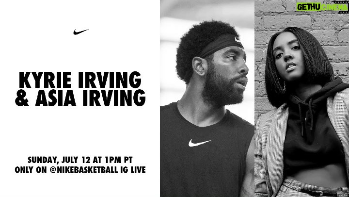Kyrie Irving Instagram - A collaboration 28 years in the making. My sister @asiairving and I will be giving a sneak peak at our latest collaboration: Kyrie 6 Asia Love. Tune in Sunday, July 12 @ 1 PM (4 PM EST) on Sun @nikebasketball
